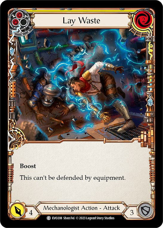 Lay Waste (Yellow) [EVO208] [Bright Lights] Rainbow Foil