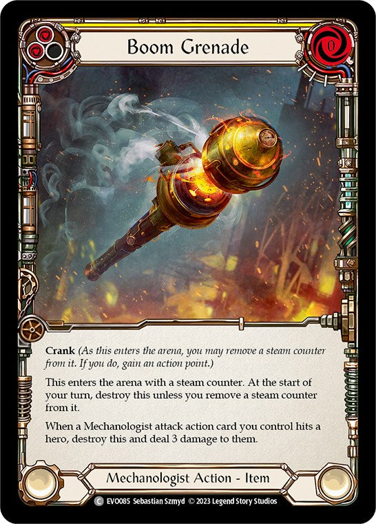 Boom Grenade (Yellow) [EVO085] [Bright Lights] Rainbow Foil