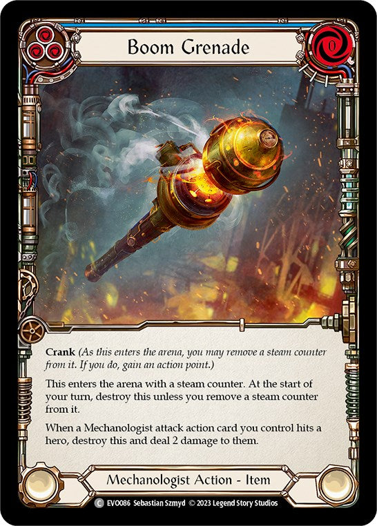 Boom Grenade (Blue) [EVO086] [Bright Lights] Rainbow Foil