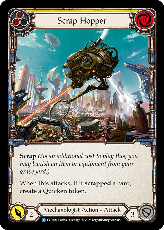 Scrap Hopper (Yellow) [EVO109] [Bright Lights] Rainbow Foil