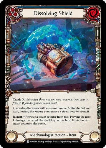 Dissolving Shield (Blue) [EVO089] [Bright Lights] Rainbow Foil