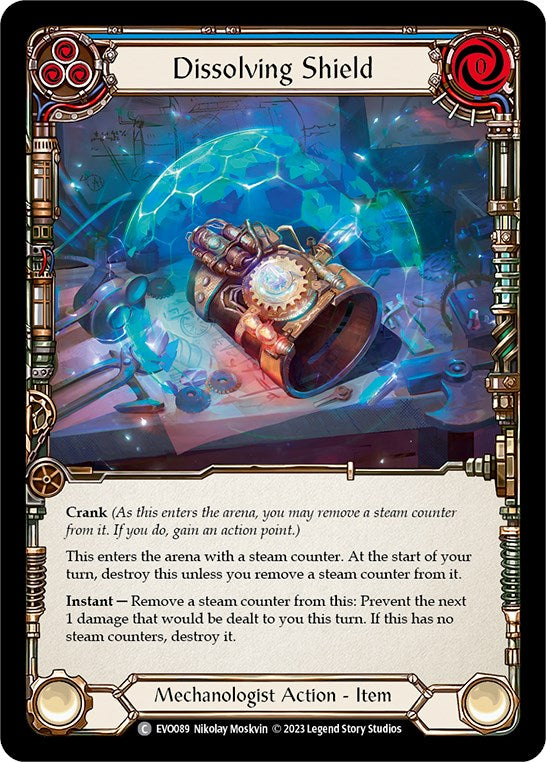 Dissolving Shield (Blue) [EVO089] [Bright Lights] Rainbow Foil