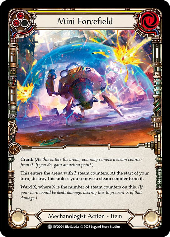 Mini Forcefield (Yellow) [EVO094] [Bright Lights] Rainbow Foil