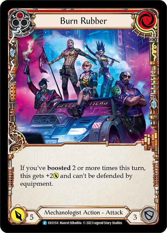 Burn Rubber [EVO154] [Bright Lights] Rainbow Foil