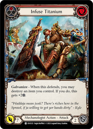 Infuse Titanium (Red) [EVO123] [Bright Lights]