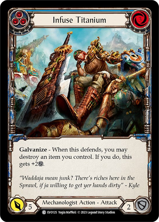 Infuse Titanium (Blue) [EVO125] [Bright Lights]