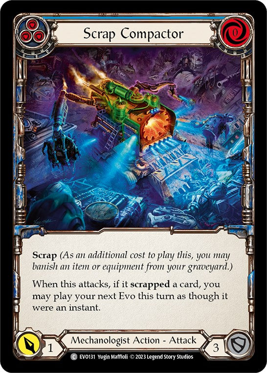 Scrap Compactor (Blue) [EVO131] [Bright Lights] Rainbow Foil
