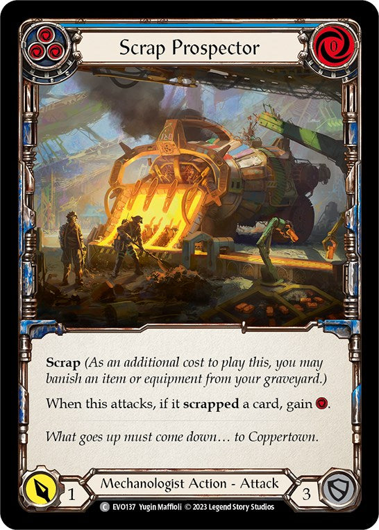 Scrap Prospector (Blue) [EVO137] [Bright Lights] Rainbow Foil