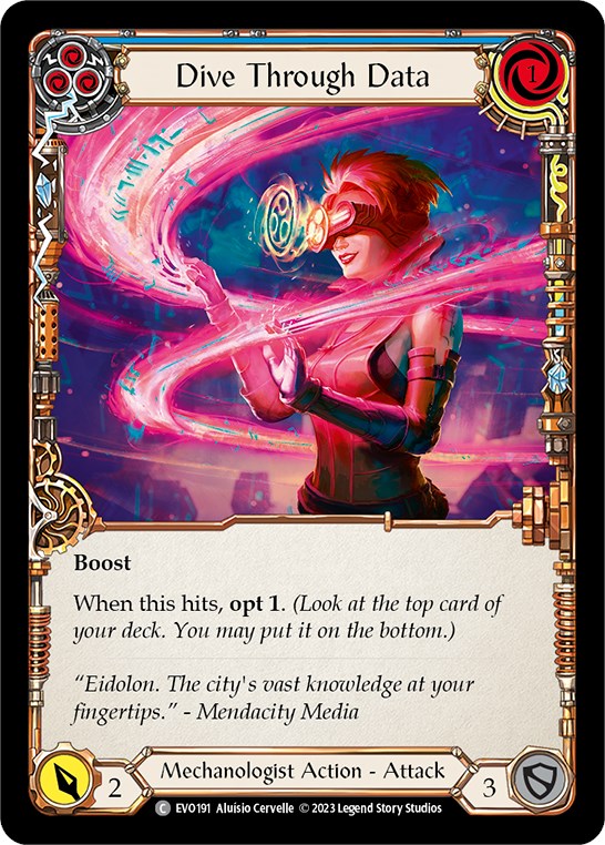 Dive Through Data (Blue) [EVO191] [Bright Lights] Rainbow Foil