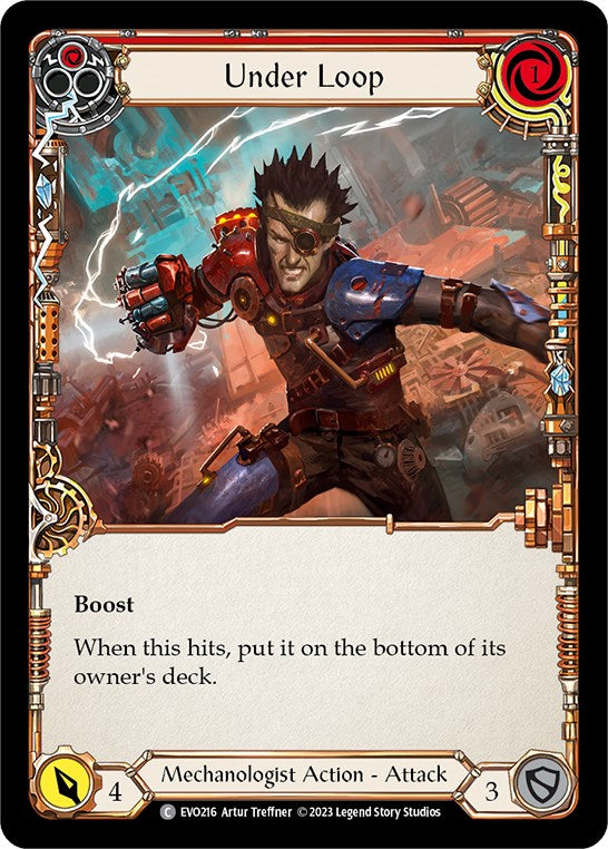Under Loop (Red) [EVO216] [Bright Lights] Rainbow Foil
