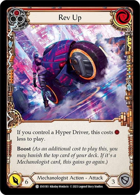 Rev Up (Red) [EVO183] [Bright Lights] Rainbow Foil