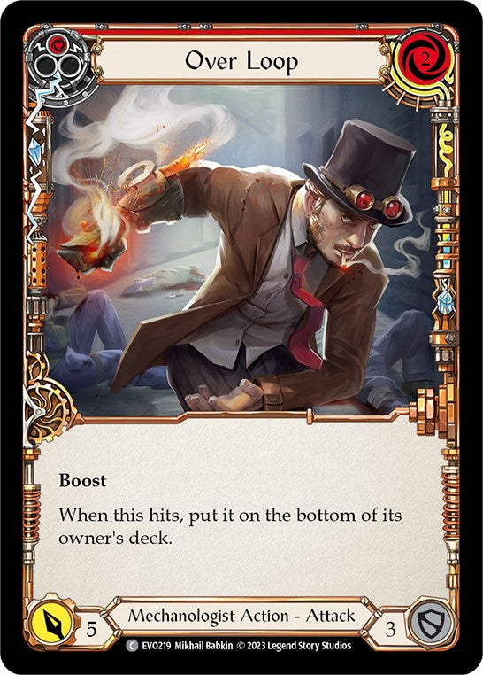 Over Loop (Red) [EVO219] [Bright Lights] Rainbow Foil