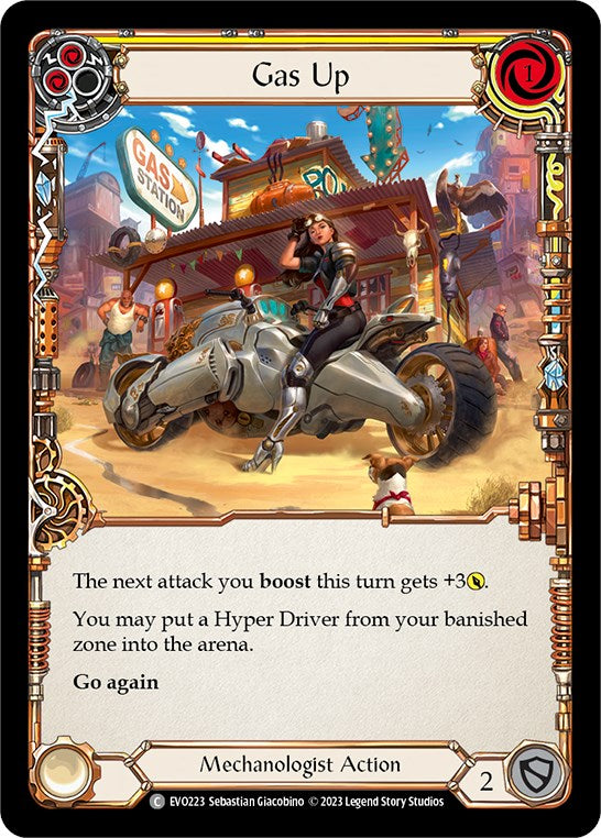 Gas Up (Yellow) [EVO223] [Bright Lights] Rainbow Foil