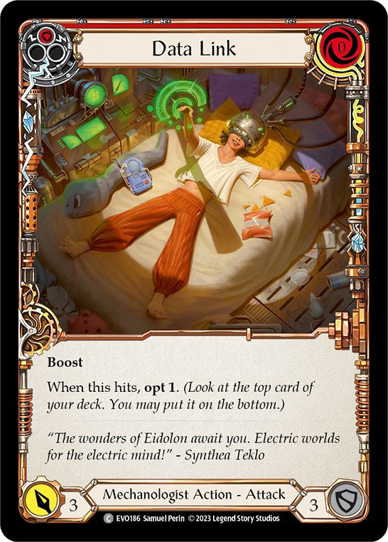 Data Link (Red) [EVO186] [Bright Lights] Rainbow Foil
