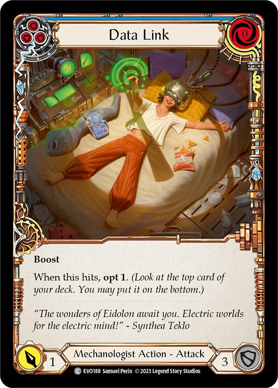Data Link (Blue) [EVO188] [Bright Lights] Rainbow Foil