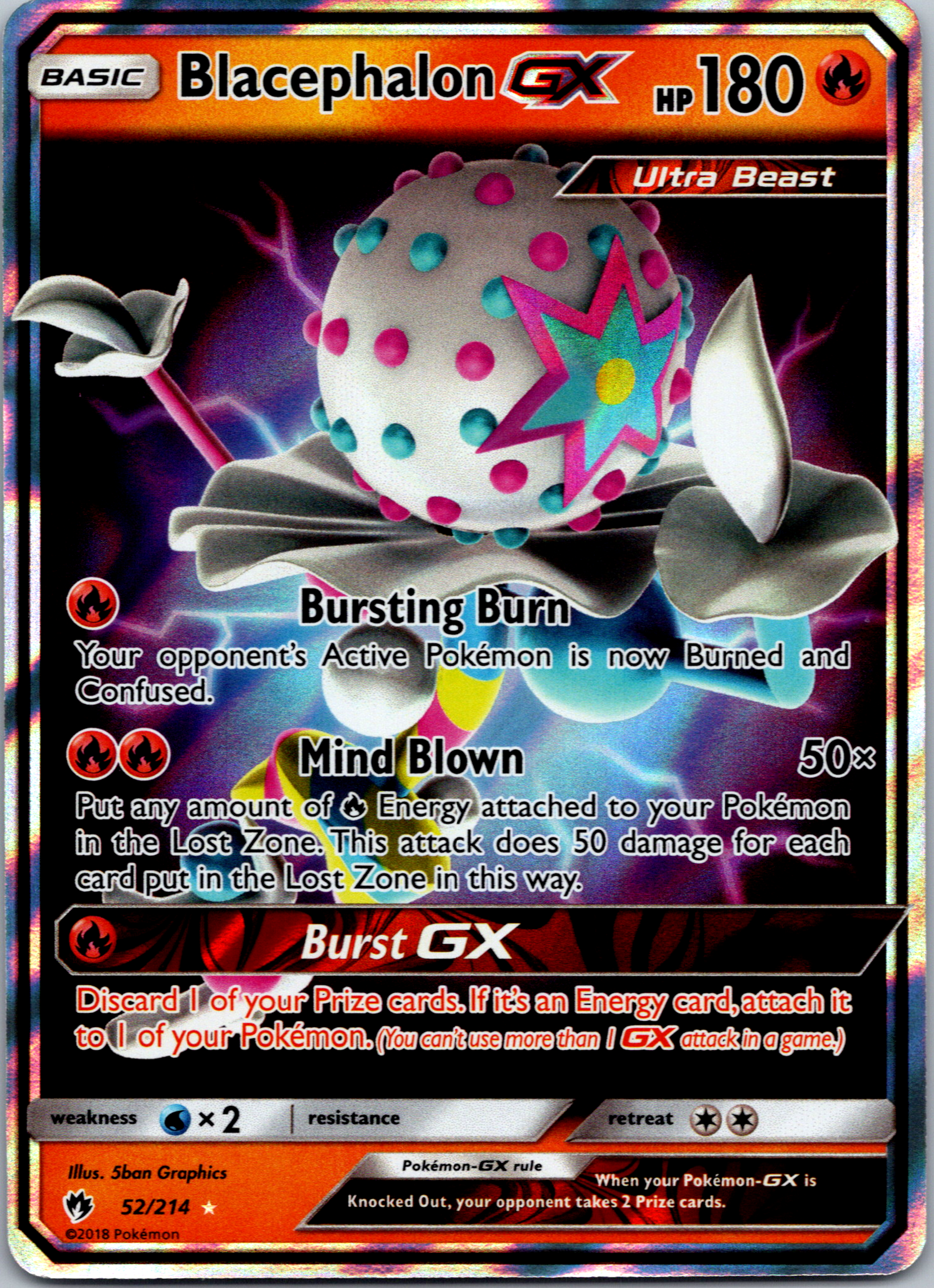 Blacephalon GX (52/214) [Sun & Moon: Lost Thunder]