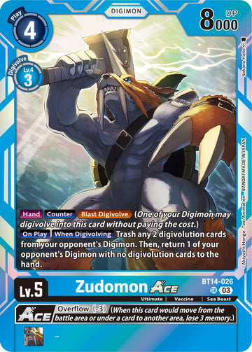 Zudomon Ace [BT14-026] [Blast Ace] Foil