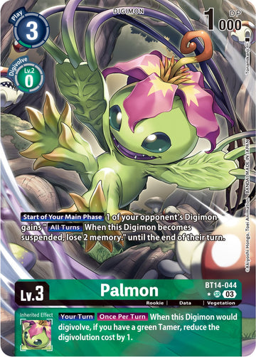 Palmon (Alternate Art) [BT14-044 SR] [Blast Ace] Foil