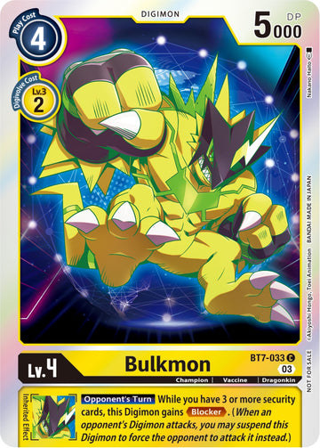 Bulkmon (Official Tournament Pack Vol.11) [BT7-033 C] [Next Adventure] Foil