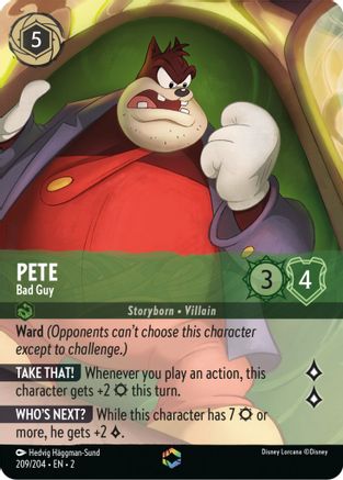 Pete - Bad Guy (Alternate Art) 209/204 (Rise of the Floodborn) Holofoil