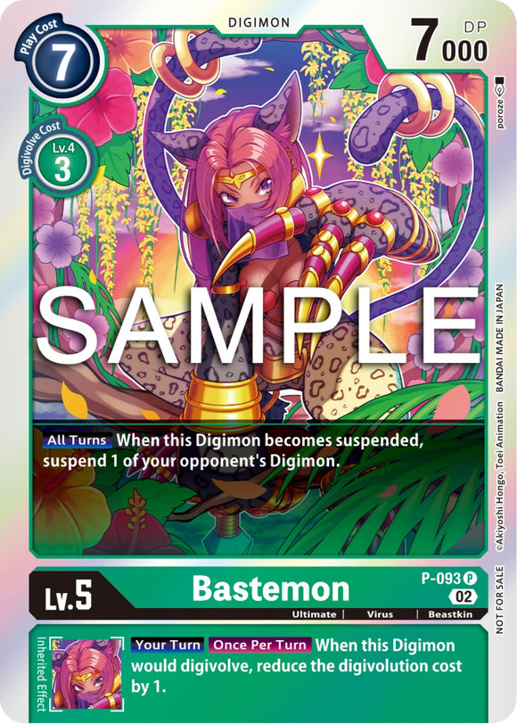 Bastemon - P-093 (3rd Anniversary Update Pack) [P-093] [Digimon Promotion Cards] Foil