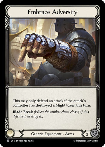 Embrace Adversity [HVY200] [Heavy Hitters] Cold Foil