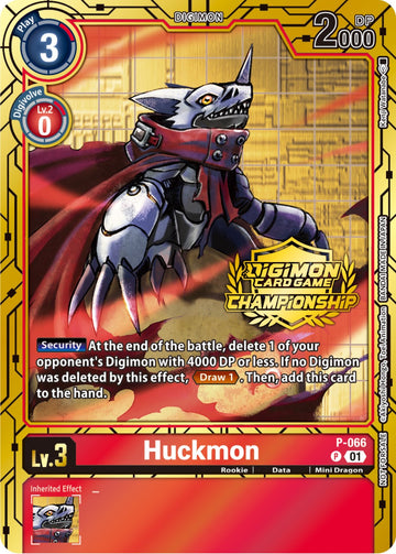 Huckmon - P-066 (Championship 2023 Gold Card Set) [P-066 P] [Digimon Promotion Cards] Foil