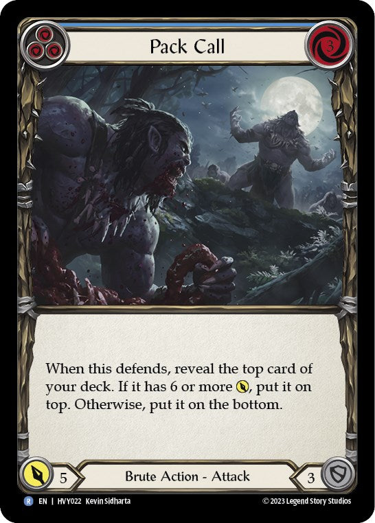 Pack Call (Blue) [HVY022] [Heavy Hitters] Rainbow Foil