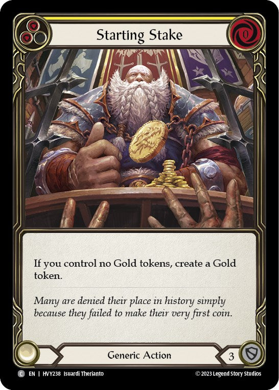 Starting Stake [HVY238] [Heavy Hitters] Rainbow Foil