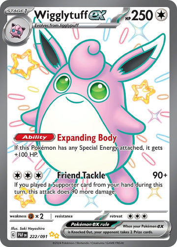 Wigglytuff ex [222/091] - (Paldean Fates) Holofoil