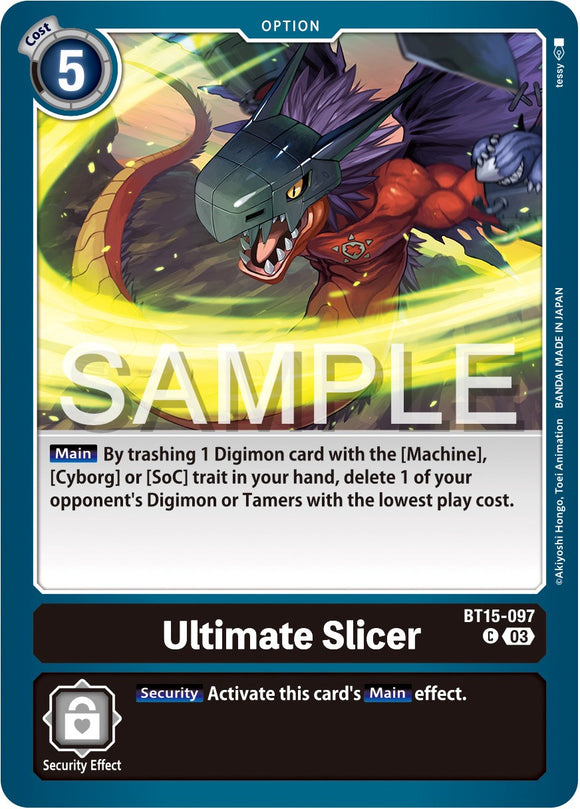 Ultimate Slicer [BT15-097] [Exceed Apocalypse] Normal