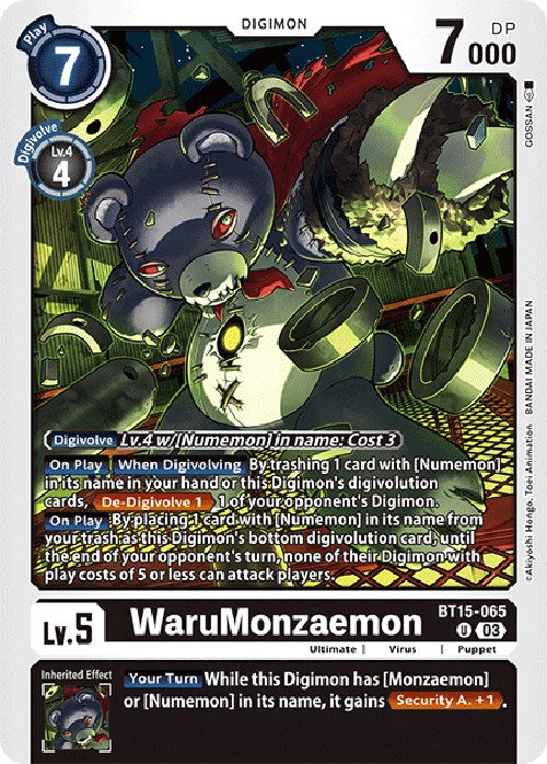 WaruMonzaemon [BT15-065] [Exceed Apocalypse] Normal