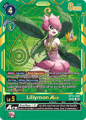 Lillymon ACE (Special Rare) [BT14-049 SP] [Exceed Apocalypse] Foil
