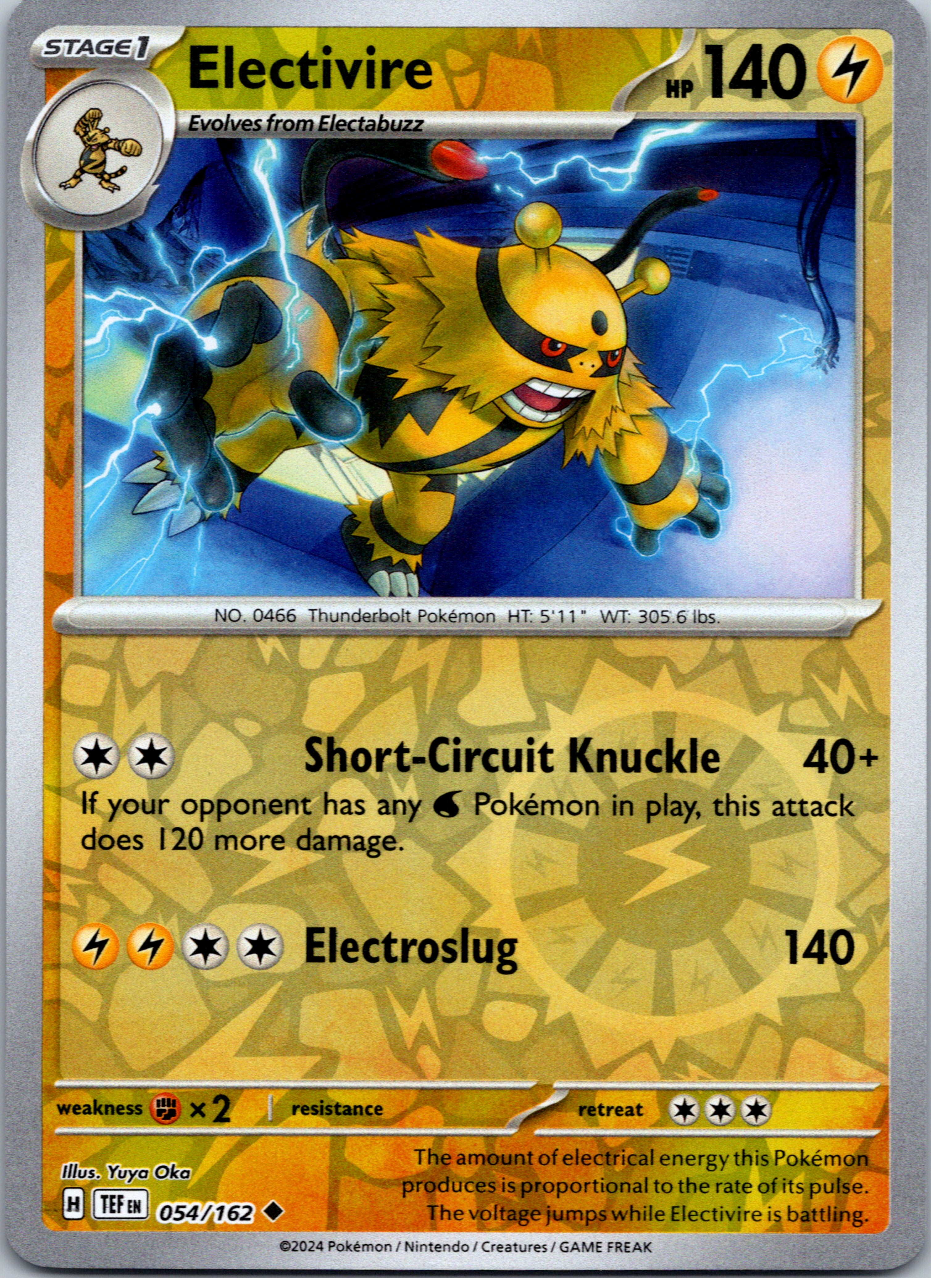 Electivire [54/162] - (Temporal Forces) Reverse Holofoil