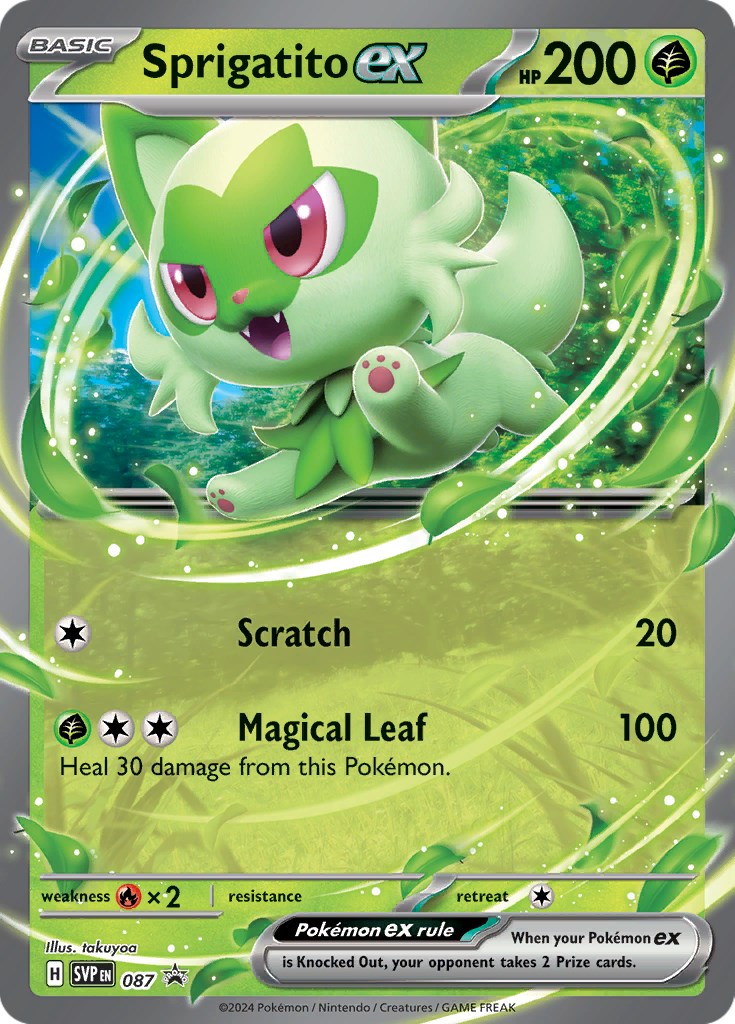 Sprigatito ex [087] - (SV Scarlet & Violet Promo Cards) Holofoil