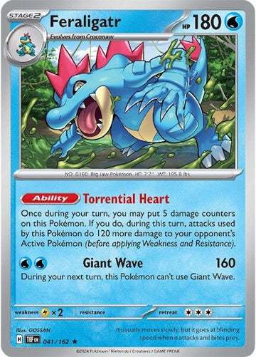 Feraligatr [041/162] - (Temporal Forces) Reverse Holofoil