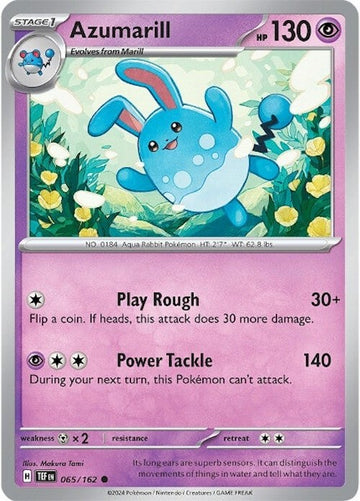 Azumarill [065/162] - (Temporal Forces) Reverse Holofoil