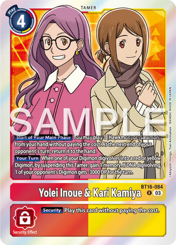 Yolei Inoue & Kari Kamiya [BT16-084-R] [Beginning Observer] Foil