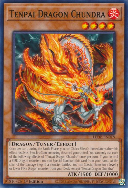 Tenpai Dragon Chundra [LEDE-EN018] - (Common) 1st Edition
