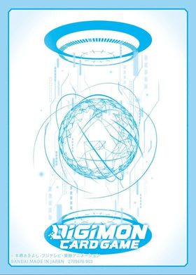 Digimon TCG: Digimon Blue White Card Sleeves 2024 (60 Sleeves)
