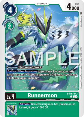Runnermon [BT16-043-C] [Beginning Observer] Normal