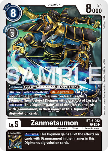Zanmetsumon [BT16-062-C] [Beginning Observer] Normal