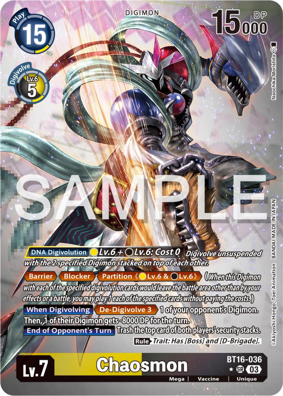 Chaosmon (Alternate Art) [BT16-036-SR] [Beginning Observer] Foil