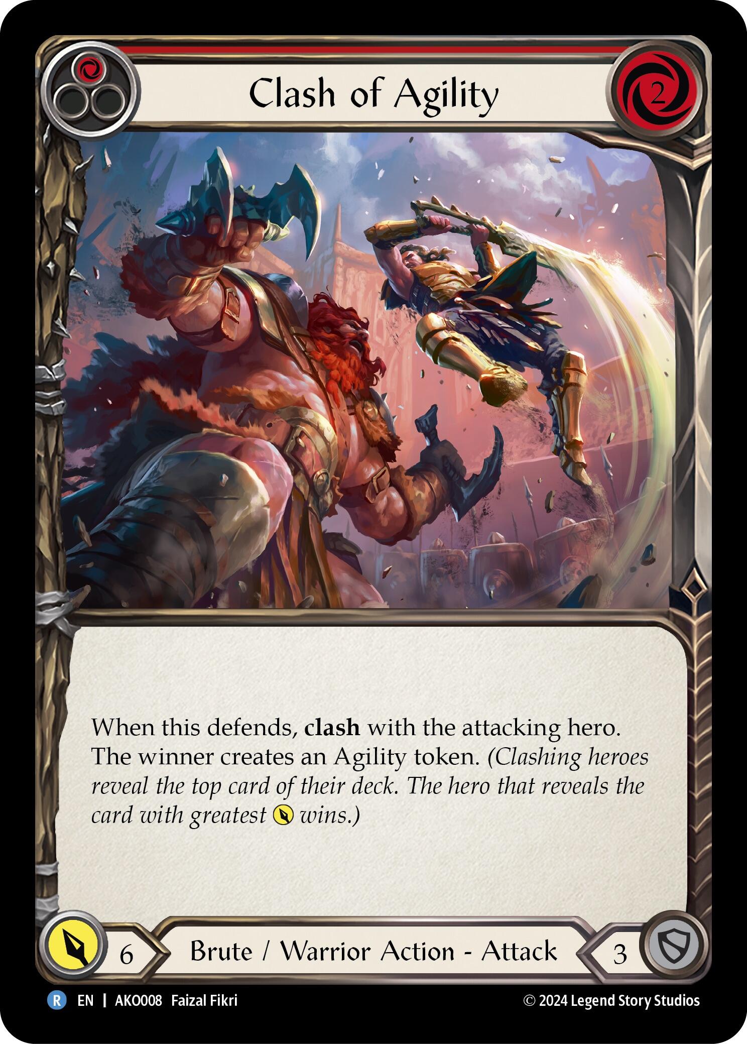 Clash of Agility (Red) [AMO008] [Armory Deck: Kayo]