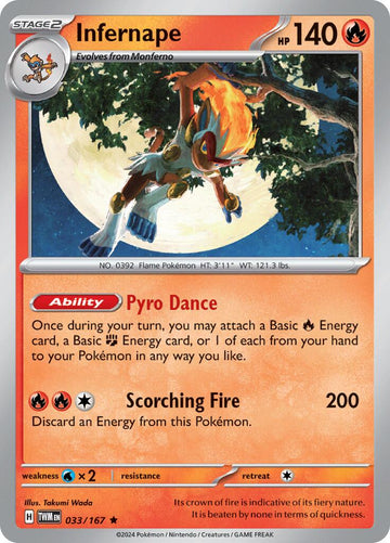 Infernape [033/167] - (Twilight Masquerade) Reverse Holofoil