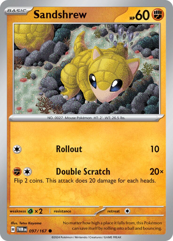 Sandshrew [97/167] - (Twilight Masquerade) Reverse Holofoil