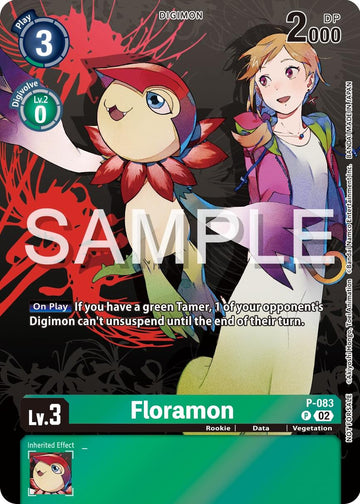 Floramon - P-083 (Official Tournament Pack Vol.13) [P-083 P] [Digimon Promotion Cards] Foil
