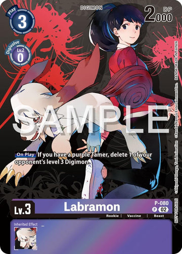 Labramon - P-080 (Official Tournament Pack Vol.13) [P-080 P] [Digimon Promotion Cards] Foil