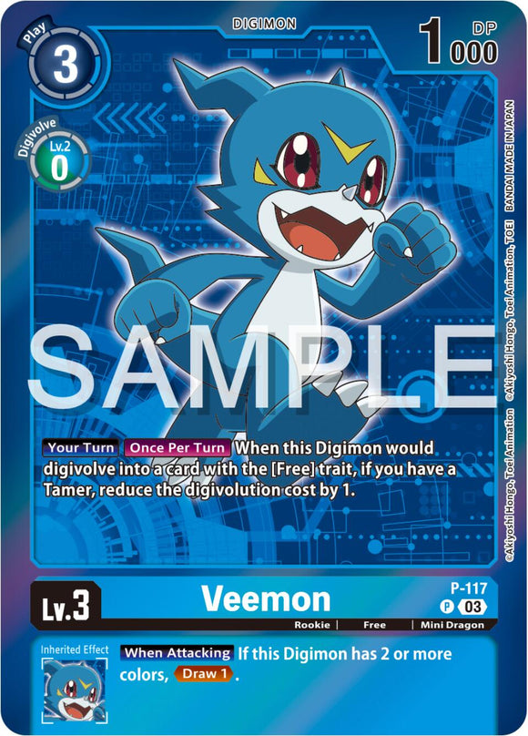 Veemon - P-117 (Digimon Adventure Box 2024) [P-117 P] [Digimon Promotion Cards] Foil