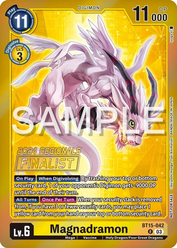 Magnadramon (2024 Regionals Finalist) [BT15-042 R] [Exceed Apocalypse] Foil